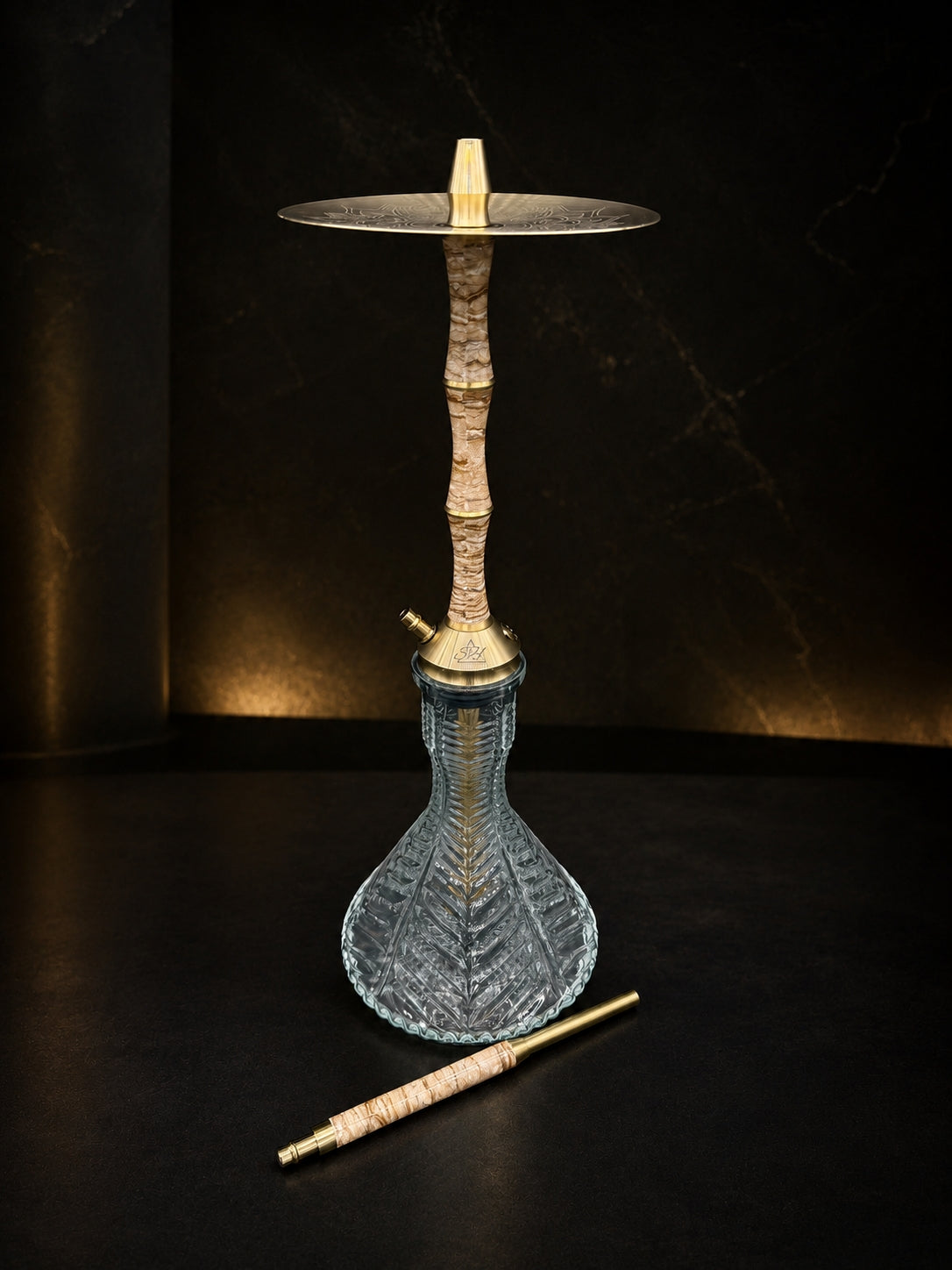 Special Hookah Gold model(Travertine Nute)