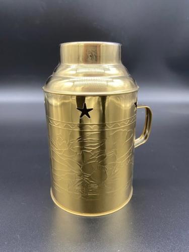 シーシャ　金属製水タバコ ゴールド 1ホース シーシャ（水たばこ）用品・フレーバー販売 SEKİZ TOBACCO